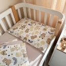 Set lenjerie de schimb pentru patut bebe 3 piese Ursulet de plus